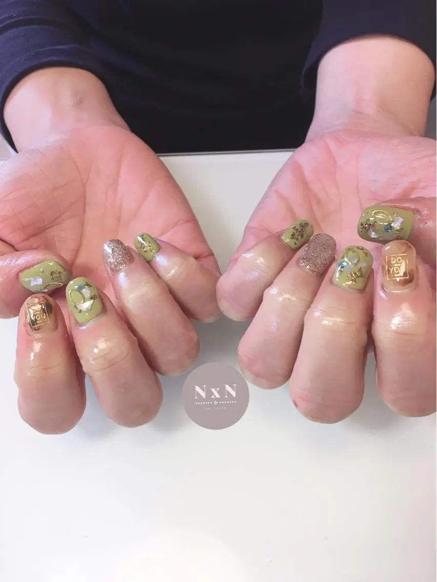 ネイル ジェルネイル ぷっくりネイル nail salon N×Nのネイルデザイン