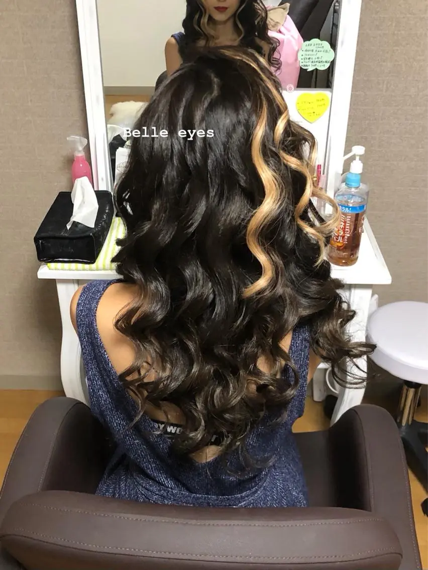 ヘアアレンジ ヘアセット Belleeyes_ kubotaのマツエク・マツパデザイン
