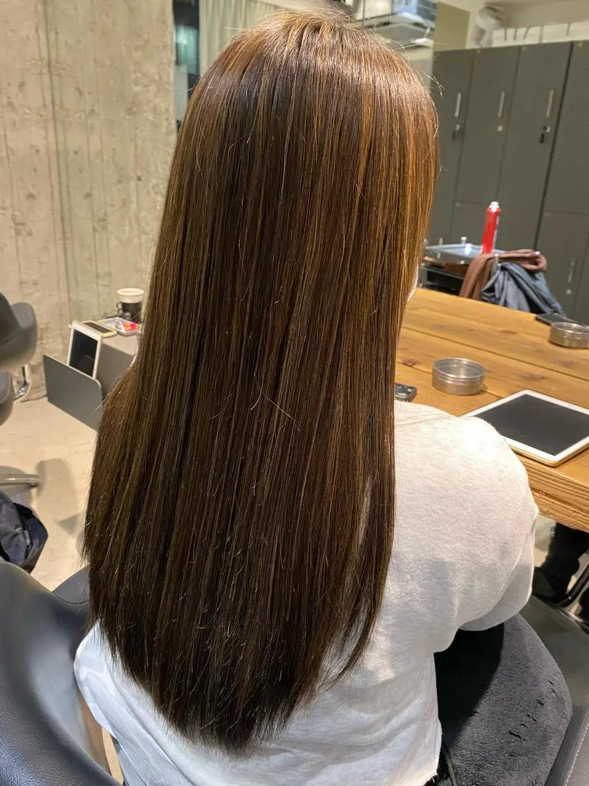 ロング カラー ハイライトカラー 3Dハイライト ハイライト 髪質改善ULTOWA ✨松井 美幸のヘアスタイル
