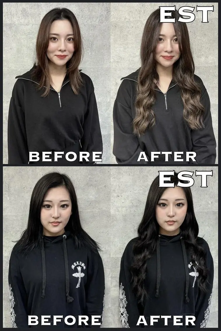 カラー ロング ヘアアレンジ メンズ シールエクステ メンズバレイヤージュ メンズブリーチ メンズハイライト メンズハイトーン 外れにくいエク💚 EST梅田TAKIのヘアスタイル