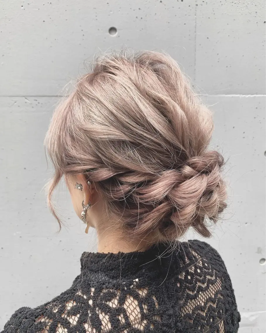 ミディアム ヘアアレンジ ヘアセット 🎨カラー満足度 500%💫ヅル💫のヘアスタイル