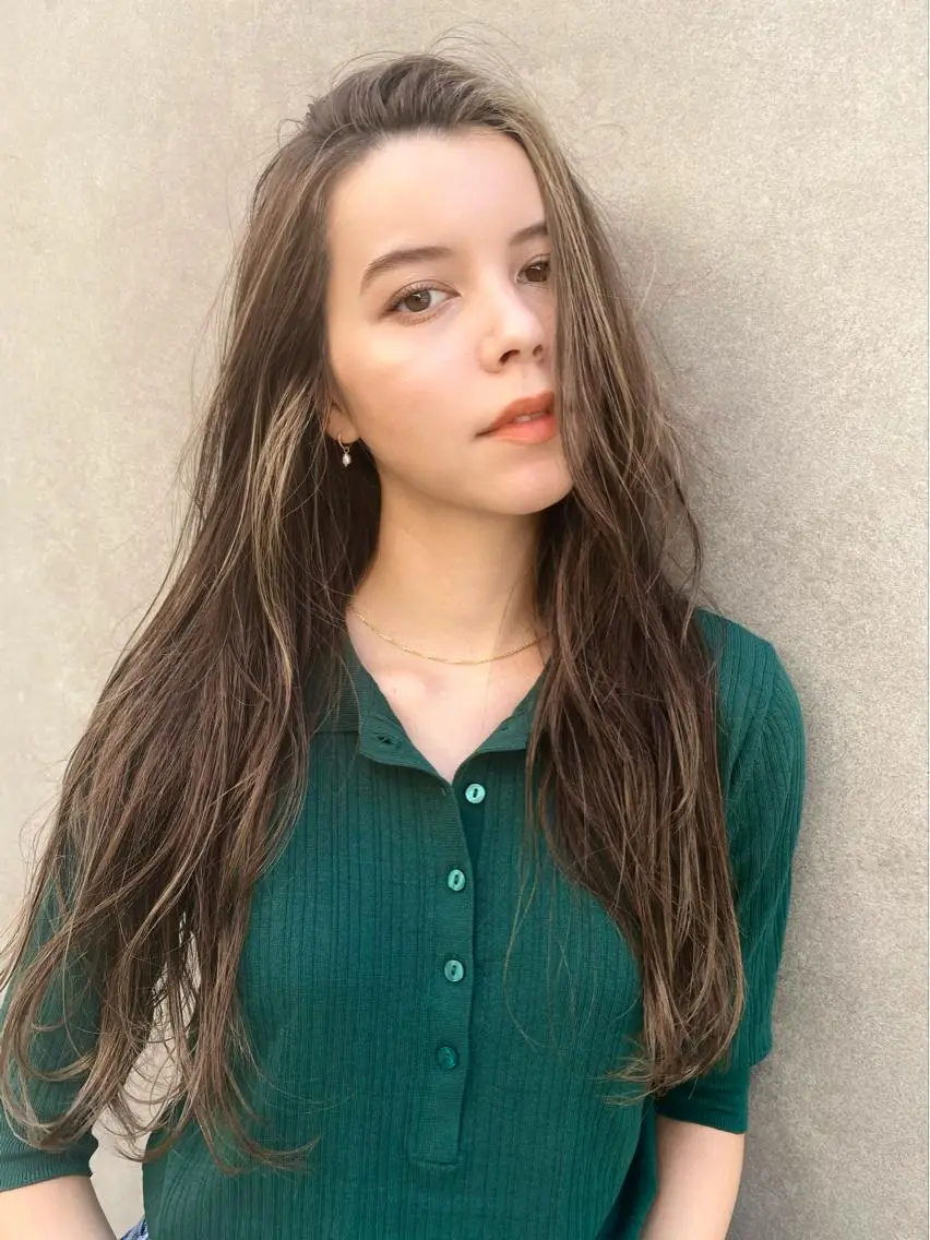 ロング カラー カット ヘアカラー トリートメント 似合わせカラーパーマ 🌿kitin米川のヘアスタイル