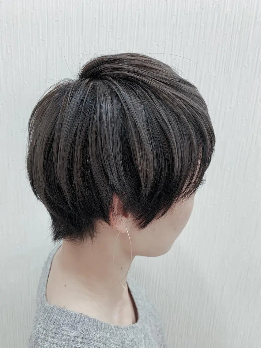 ショート カラー レイヤーカットモデル 募集/藤原一真のヘアスタイル