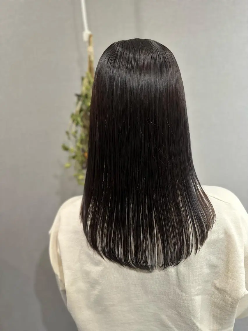 セミロング カラー カット ヘアカラー トリートメント K Harukaのヘアスタイル