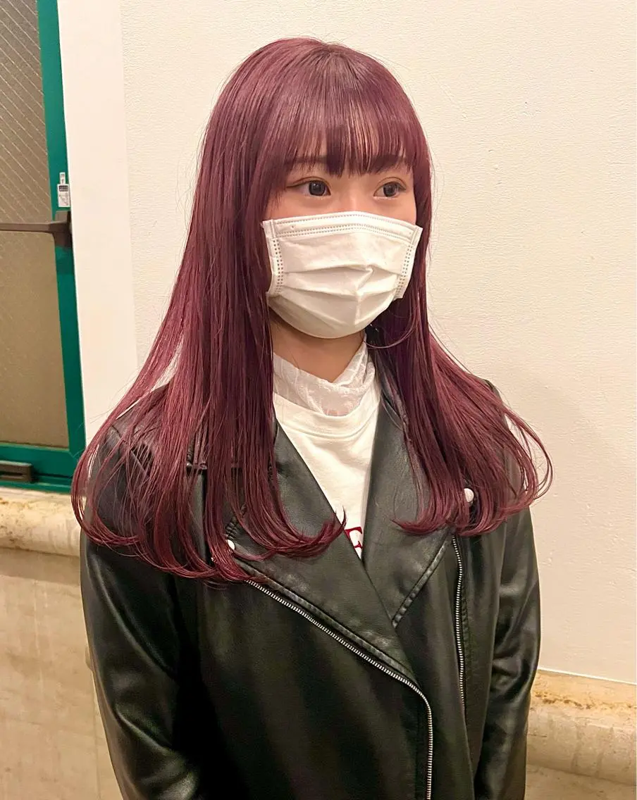 ロング カラー ベージュカラー ブリーチ ハイトーンカラー ラベンダーカラー ピンクカラー カット ヘアカラー トリートメント RAIMA ケアハイトーンのヘアスタイル