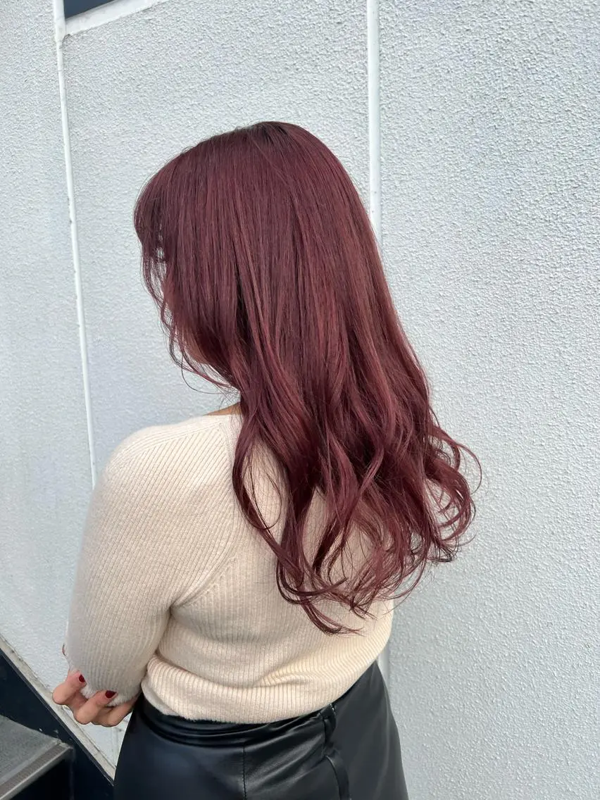 セミロング カラー 松坂 真衣のヘアスタイル