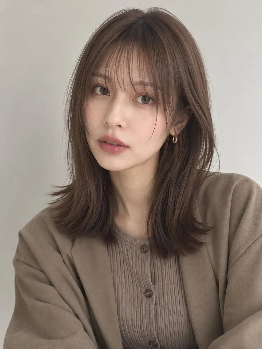 ミディアム カラー ブリーチ ケアブリーチ 透明感カラー ダブルカラー イヤリングカラー カット ヘアカラー トリートメント ヘッドスパ "オトナ髪”/ LAKA TOCCAのヘアスタイル