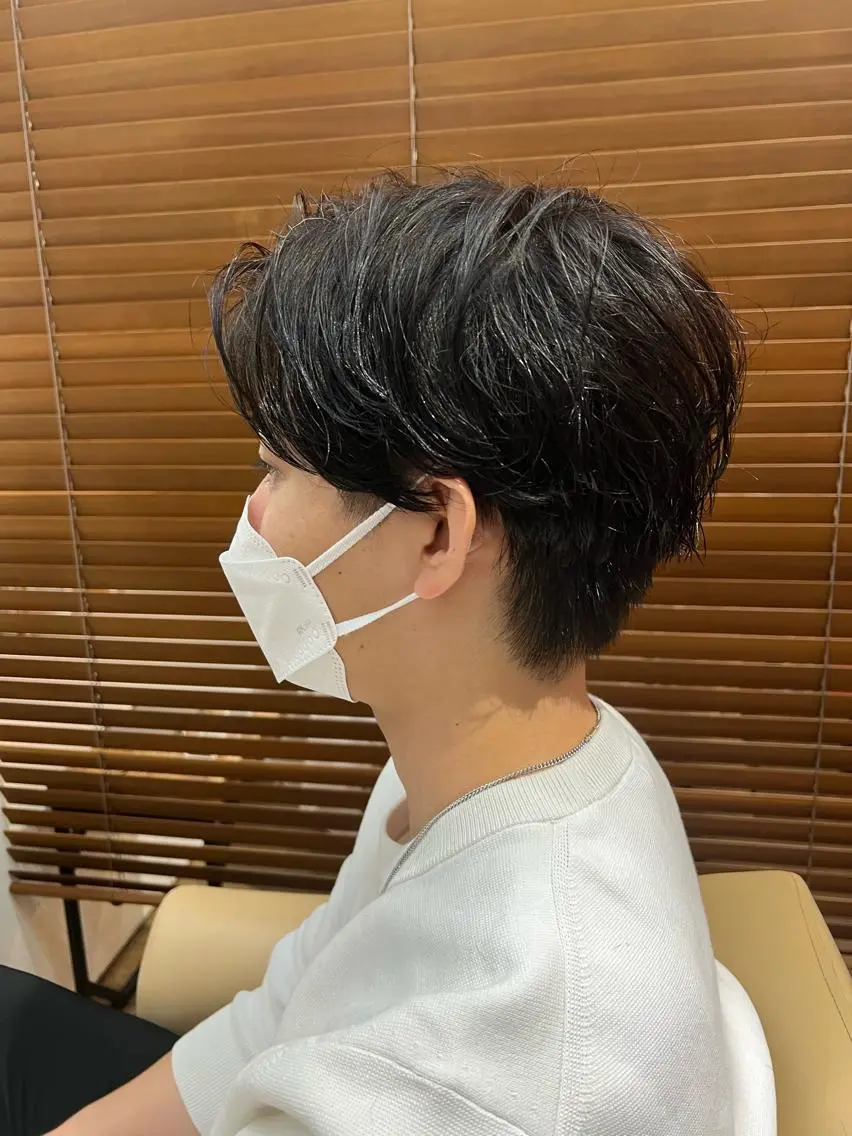 パーマ メンズ カット パーマ ⭕️メンズパーマ⭕️ 山口 裕太郎のヘアスタイル