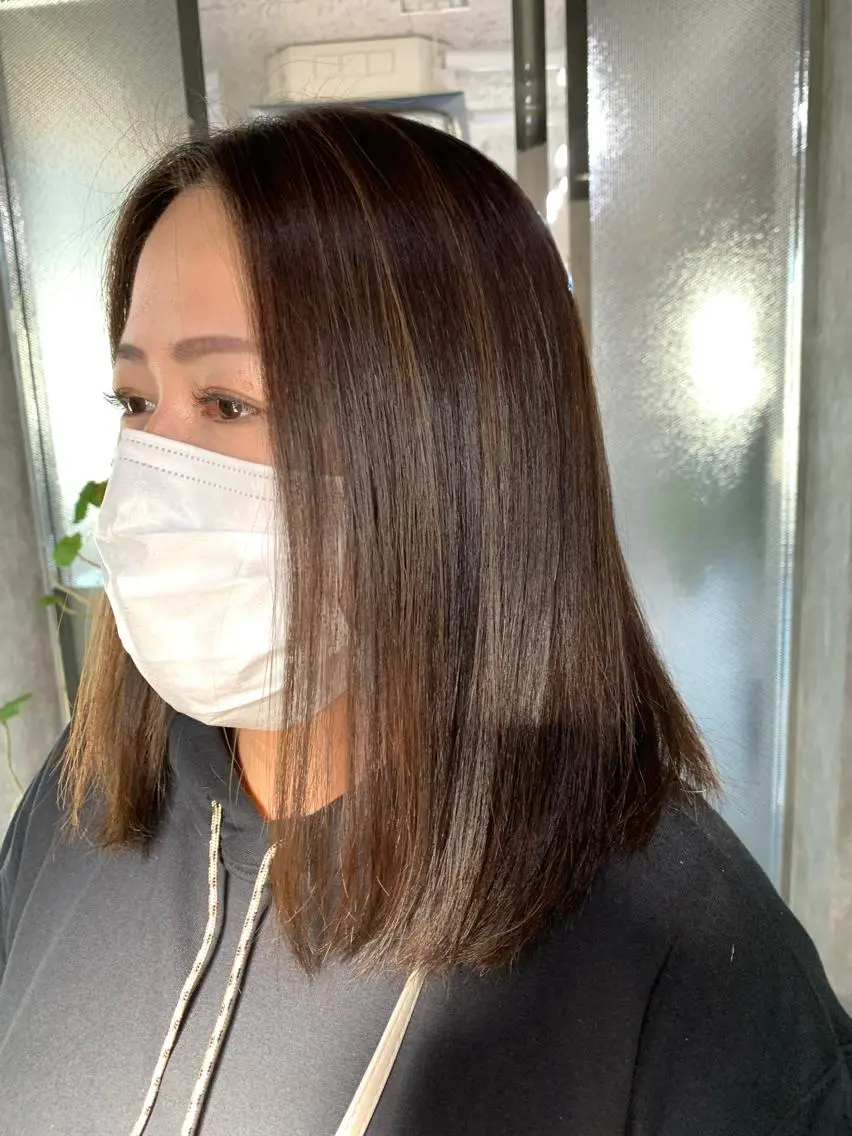 セミロング カラー Emma ecole /栄/RIOのヘアスタイル