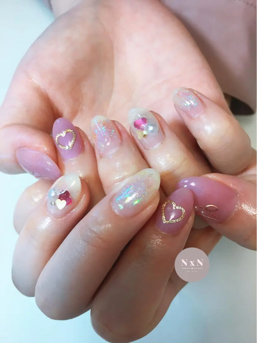 ネイル ジェルネイル ぷっくりネイル ハンドネイル nail salon N×Nのネイルデザイン