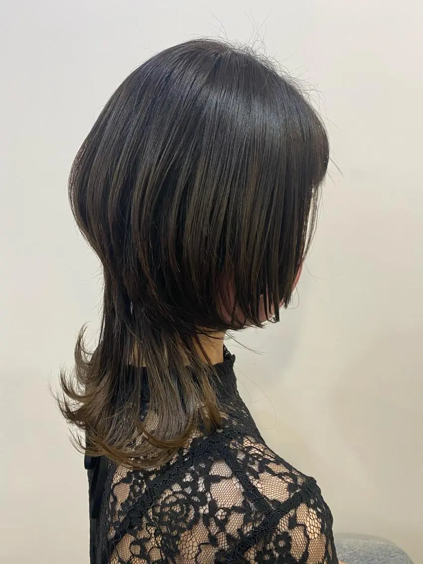 ミディアム カラー アディクシーカラー ブリーチ 透明感カラー イルミナカラー ブリーチなしカラー 桝本 由佳のヘアスタイル