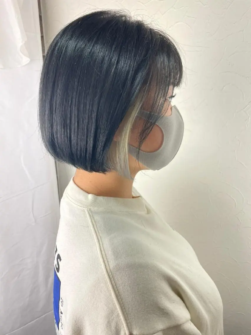 ショート カラー ヘアアレンジ イヤリングカラー 🌈HMhair🌈 home池袋のヘアスタイル