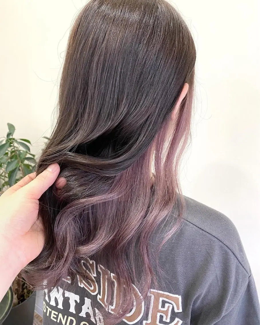 ロング カラー ヘアカラー トリートメント 服部 樹季のヘアスタイル