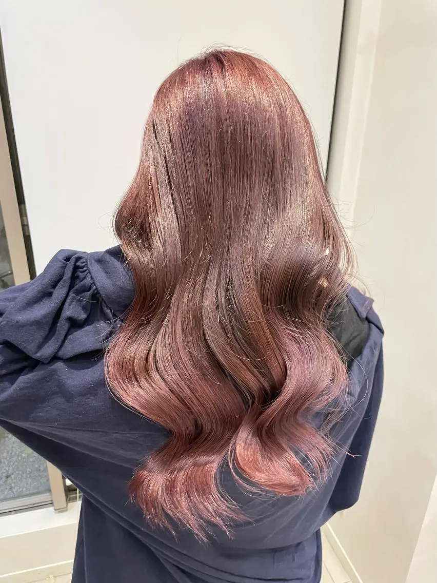 ロング 🩵アンブレラカラー 髪質改善　丸尾】のヘアスタイル