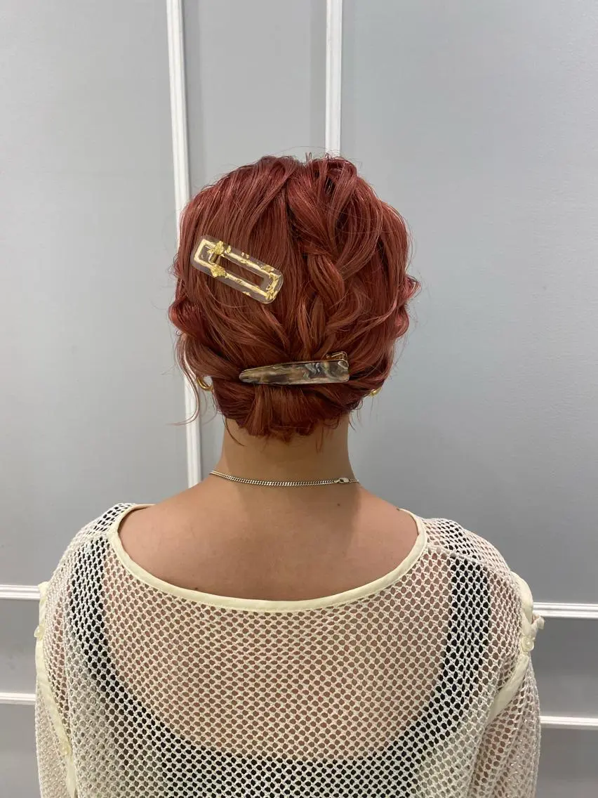 ショート ヘアアレンジ 韓国ヘア🍒渡辺 咲🍒のヘアスタイル
