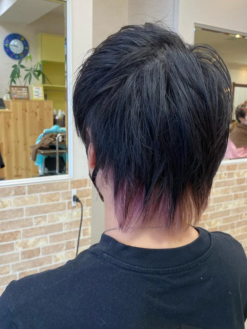 ミディアム 水田 誠貴のヘアスタイル