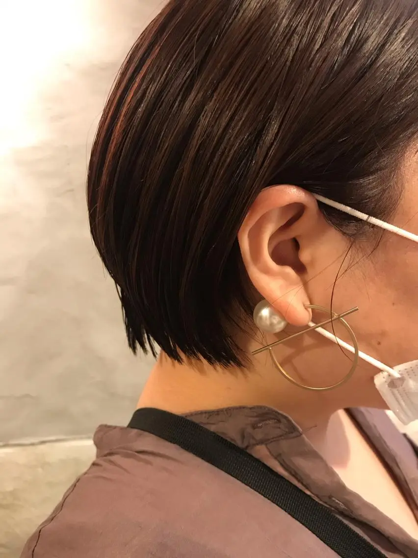 ショート カット ヘアカラー トリートメント ayane⭐️ボブ・ ショート・パーマのヘアスタイル