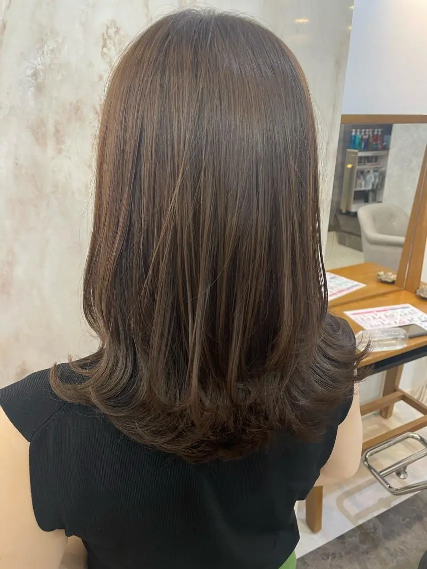 ミディアム 艶髪🇰🇷髪質改善 🎀ikuno🎀のヘアスタイル