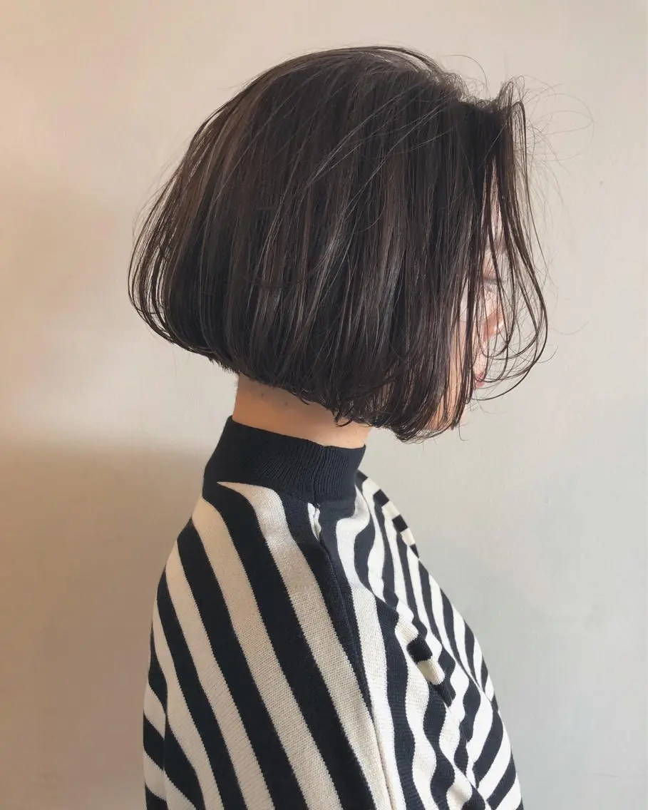 ショート カラー カット ヘアカラー トリートメント ボブ/レイヤー/艶 🦕risa 森下のヘアスタイル