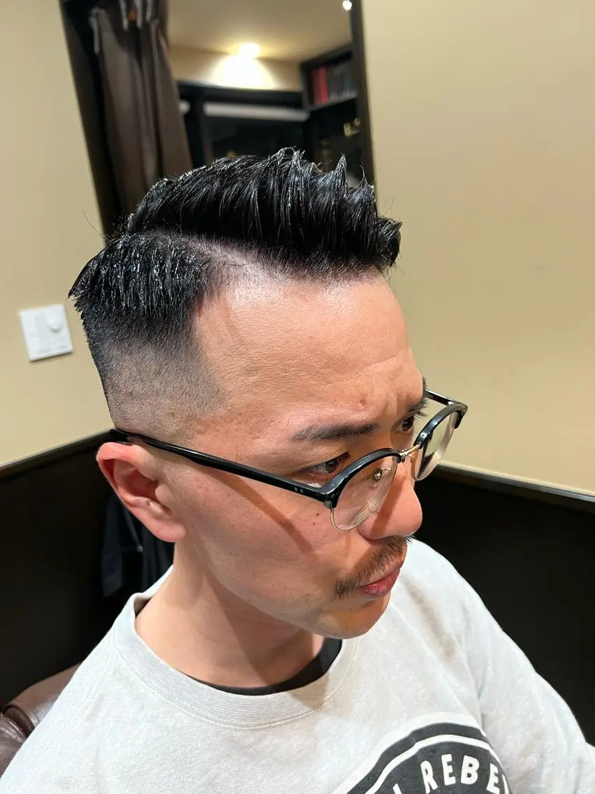 ショート メンズ 猪井 明のヘアスタイル
