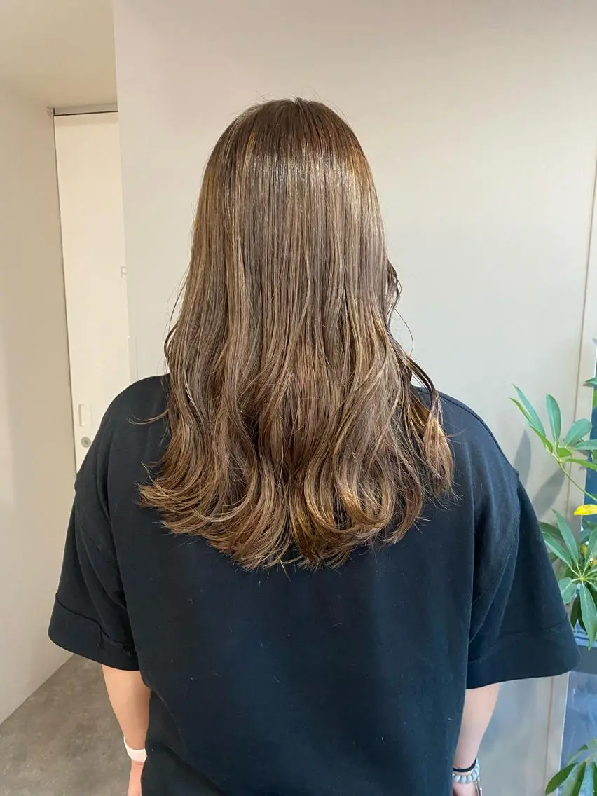 セミロング カラー ヘアアレンジ ハイライトカラー ハイライト ヘアカラー ボブ /ニュアンス/ satomi🧸💖のヘアスタイル
