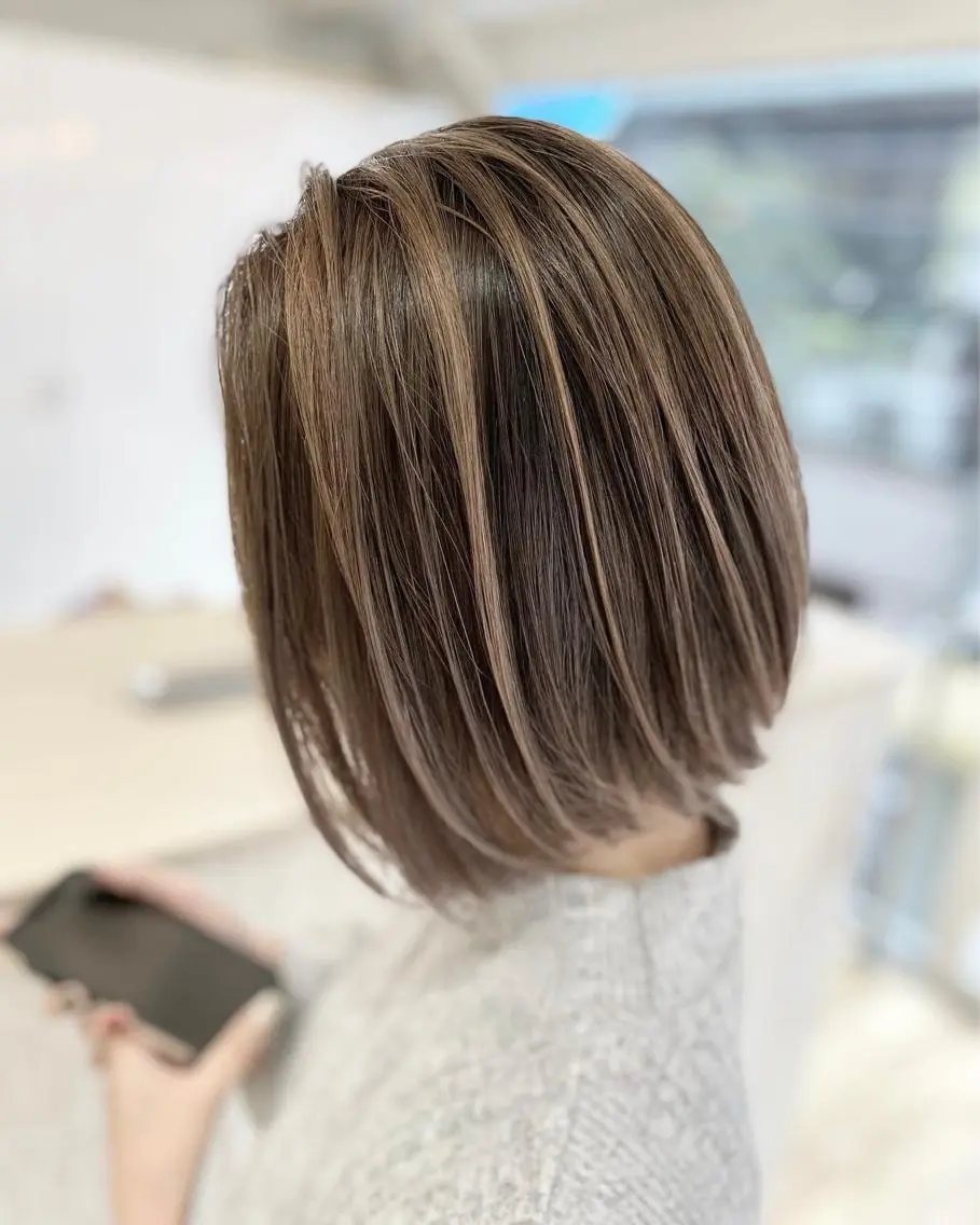 ミディアム カラー ヘアアレンジ 久米 治仁のヘアスタイル