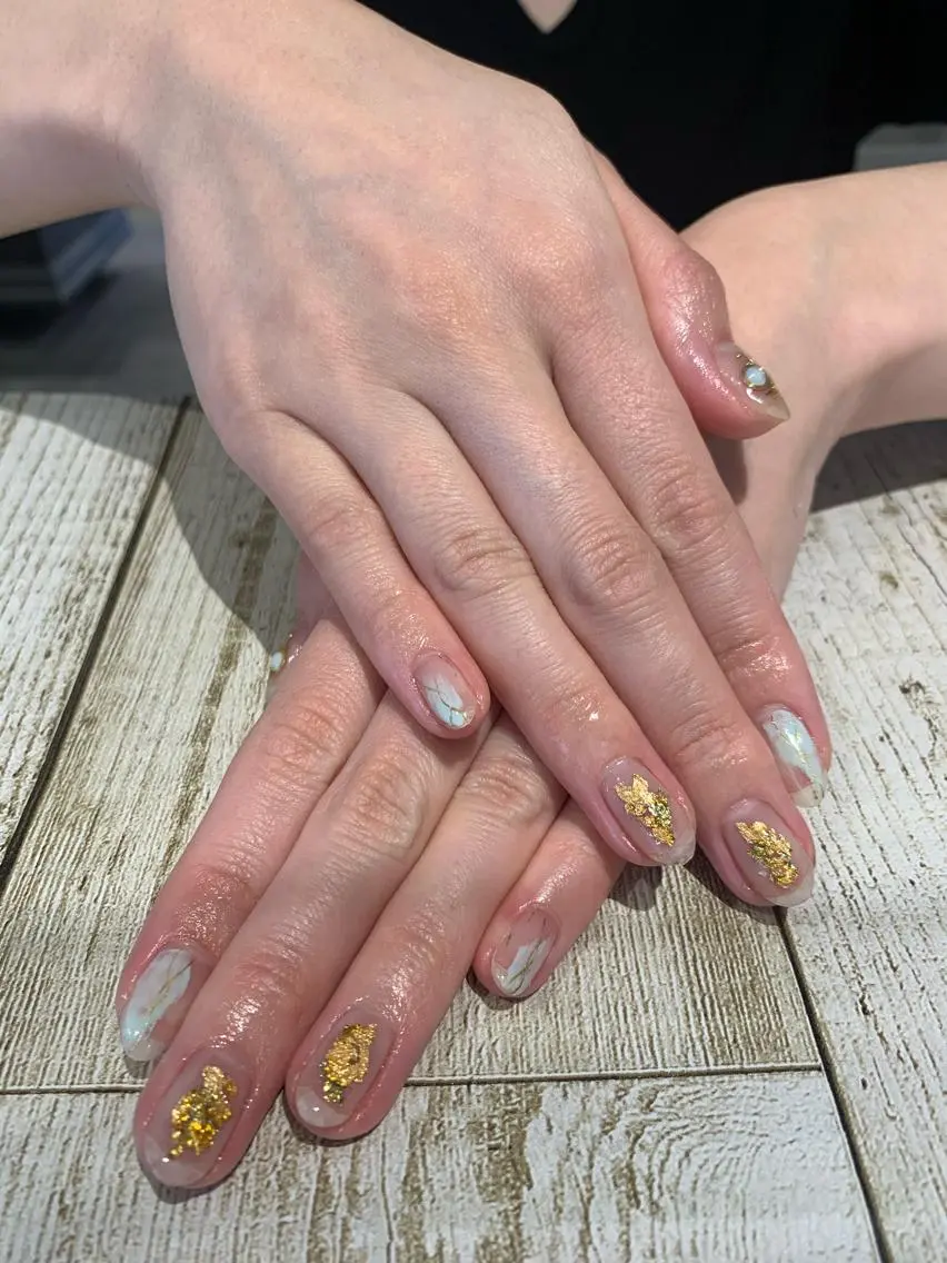 ネイル ニュアンスネイル Imyme mine Rioのネイルデザイン