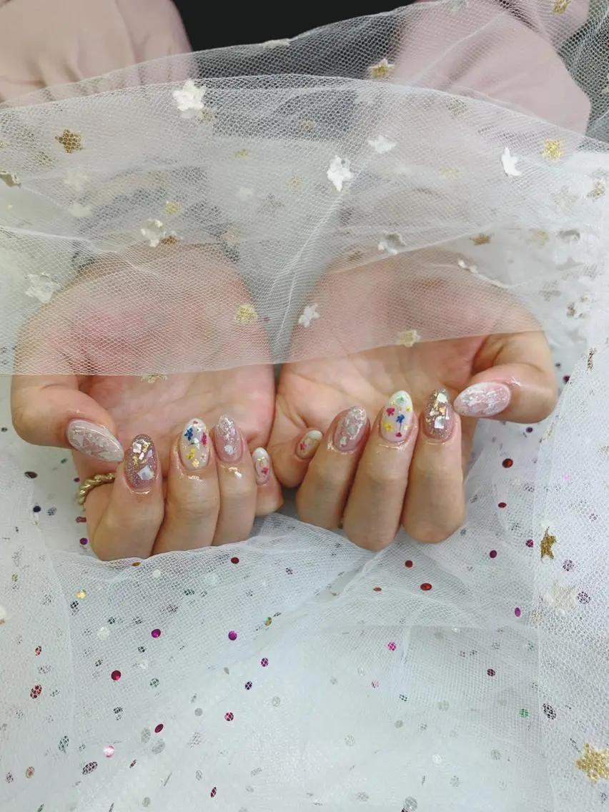 ネイル 🦋ネイルサロン ブラン🌈ゆりのネイルデザイン