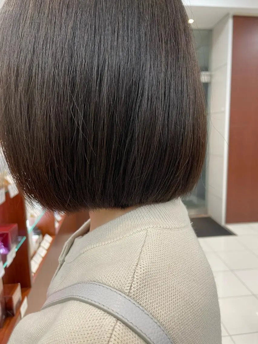 ミディアム ワンレンボブ ボブ 後藤 澪のヘアスタイル