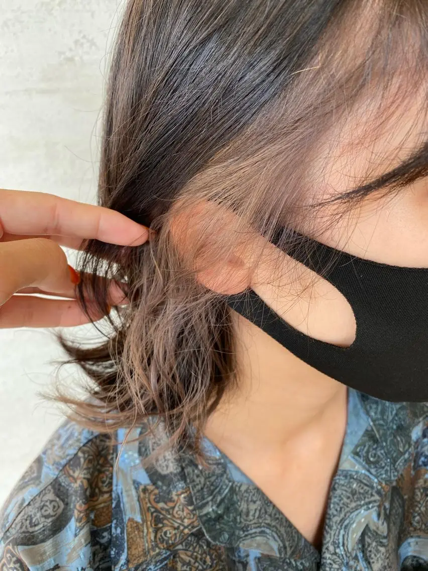 ミディアム カラー 髪質改善カラー /レイヤーカットのヘアスタイル