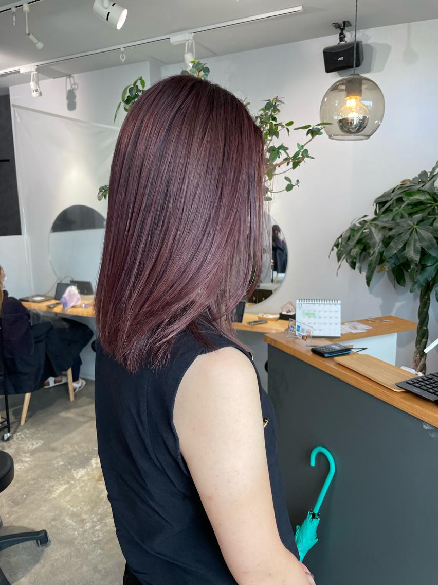 ミディアム 岸川 恭子のヘアスタイル