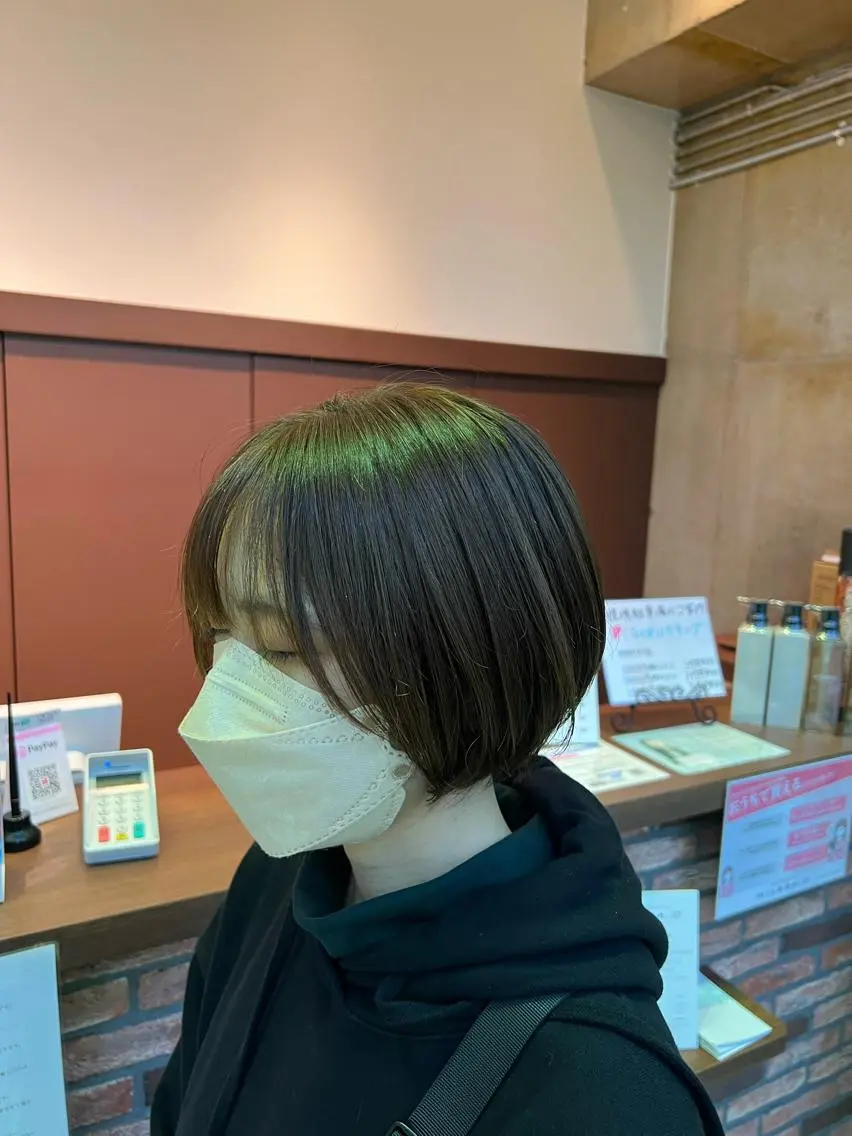 ショート ショートヘア カット ヘアカラー ☀️ハイトーンボブ ☀️石川 海斗のヘアスタイル