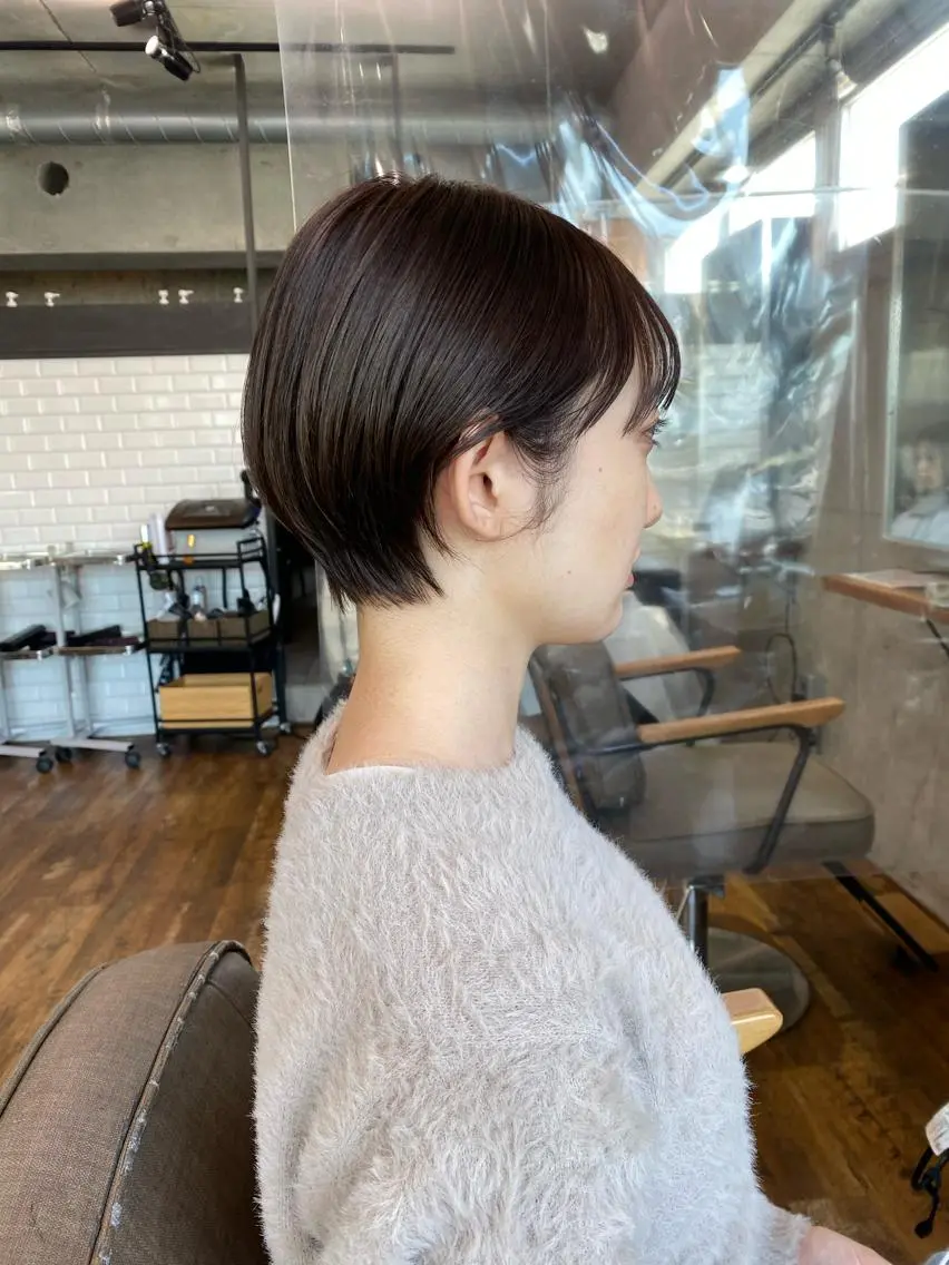 ショート カット ヘアカラー パーマ パーマ/ 🌿nanakoのヘアスタイル