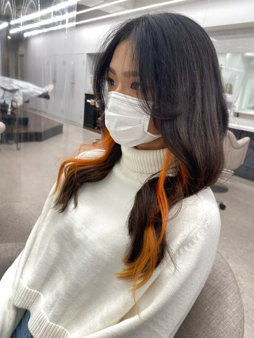 ミディアム カラー パーマ ヘアアレンジ キッズ ネイル マツエク・マツパ meRK 京都河原町のマツエク・マツパデザイン