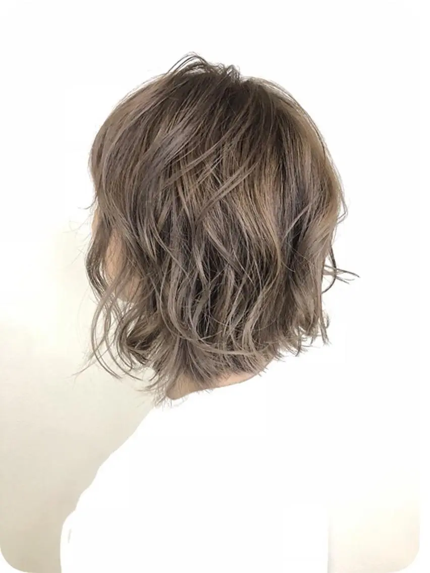 ミディアム ヘアカラー Rubik難波樽本 譲二のヘアスタイル