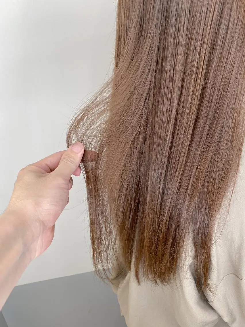 セミロング カラー ブリーチ ケアブリーチ 【透明感、艶髪】西村 有司のヘアスタイル