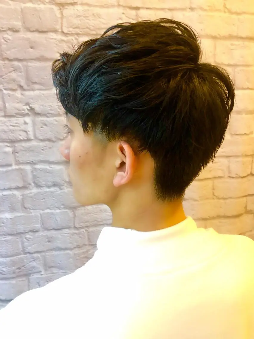 ミディアム パーマ ヘアアレンジ メンズ 【メンズカット】 黒田美穂のヘアスタイル