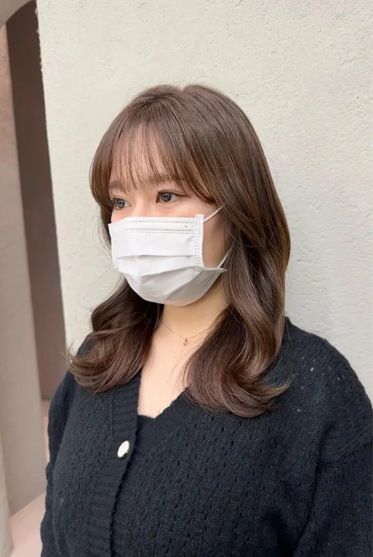 カラー カット ヘアカラー トリートメント 🫧透明感🫧 上岡夕理香のヘアスタイル