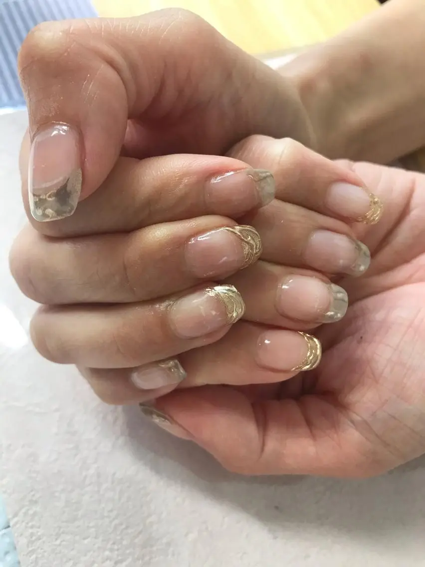 ネイル アートネイル フレンチネイル ミラーネイル Nailist Missaのネイルデザイン