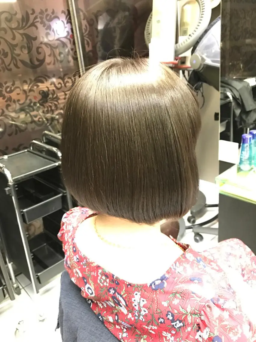 ショート カラー ボブ トリートメント 中川 拓弥のヘアスタイル