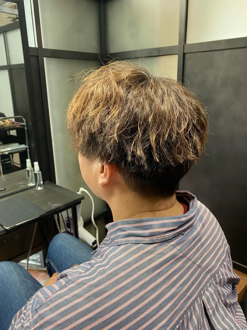 ショート メンズ カット パーマ Number CHIHIROのヘアスタイル