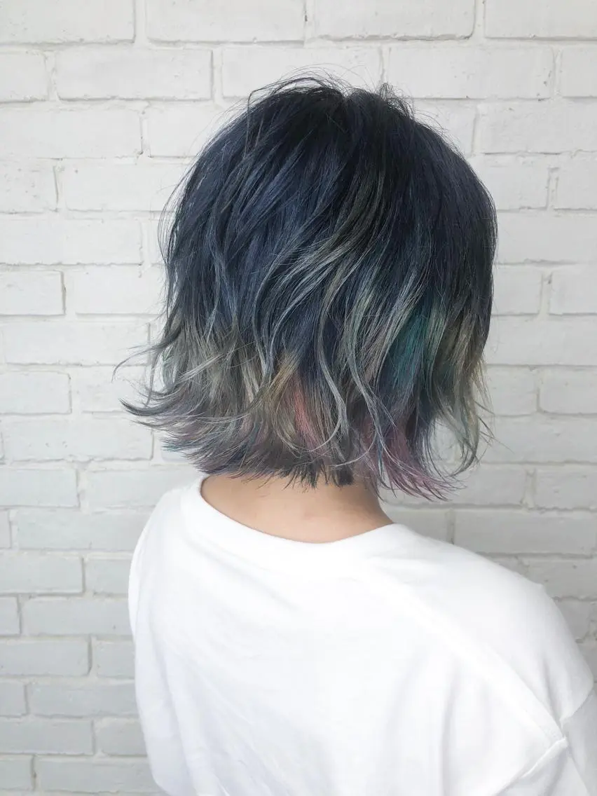 ミディアム カラー バレイヤージュ ブリーチ ケアブリーチ ダブルカラー ハイライトカラー ヘアカラー トリートメント welring hair salonのヘアスタイル