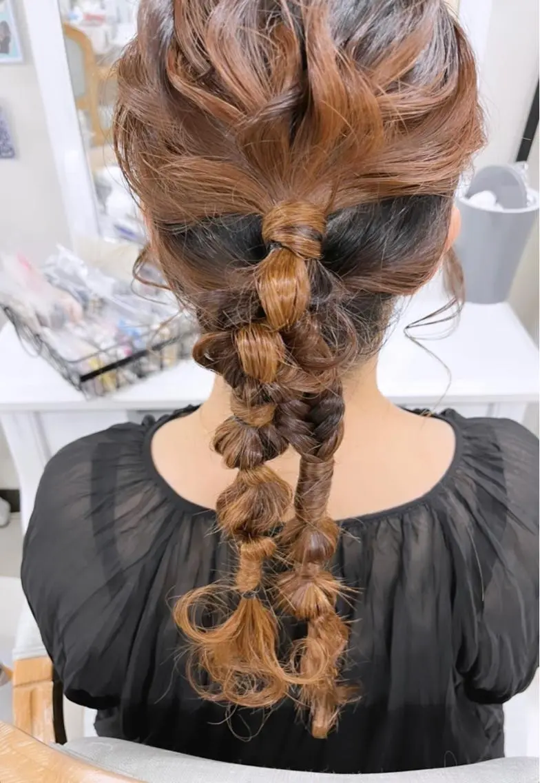 ヘアアレンジ ヘアセット ヘアセットサロン ココのヘアスタイル
