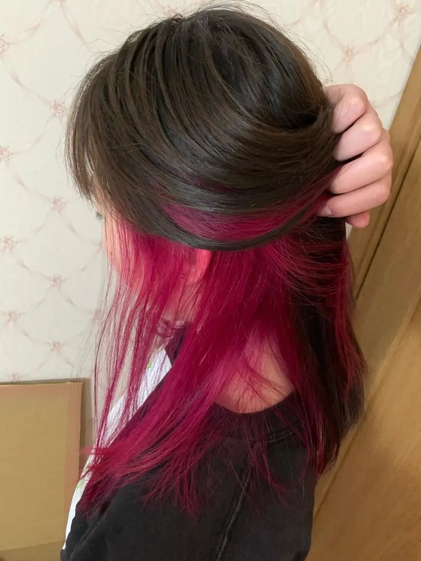 セミロング カラー 吹田 駿 髪質改善縮毛矯正のヘアスタイル