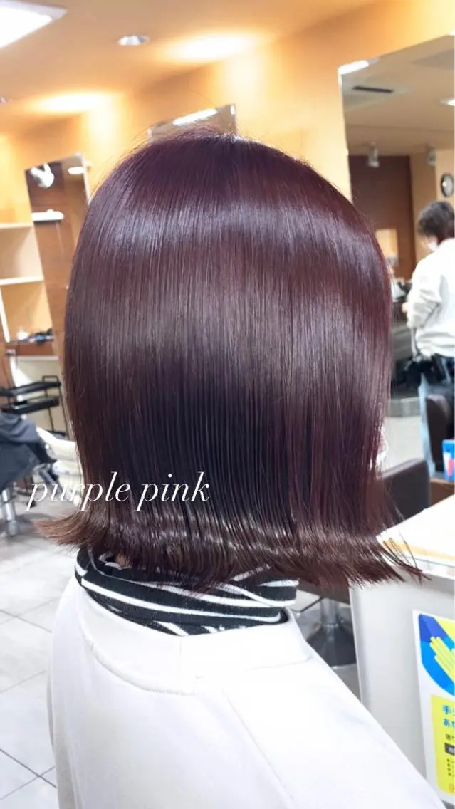 ミディアム ヘアカラー レイヤー/艶髪カラー 森本くるみのヘアスタイル