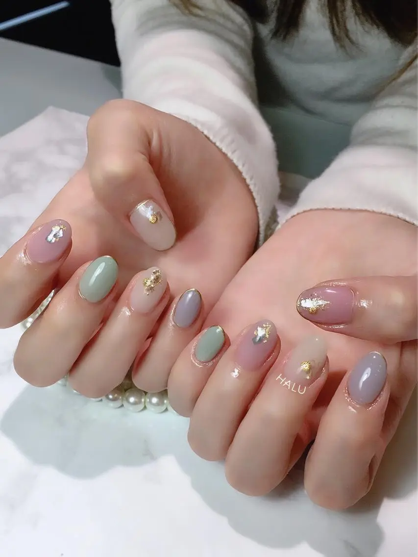 ネイル キラキラネイル HALU ハルのネイルデザイン