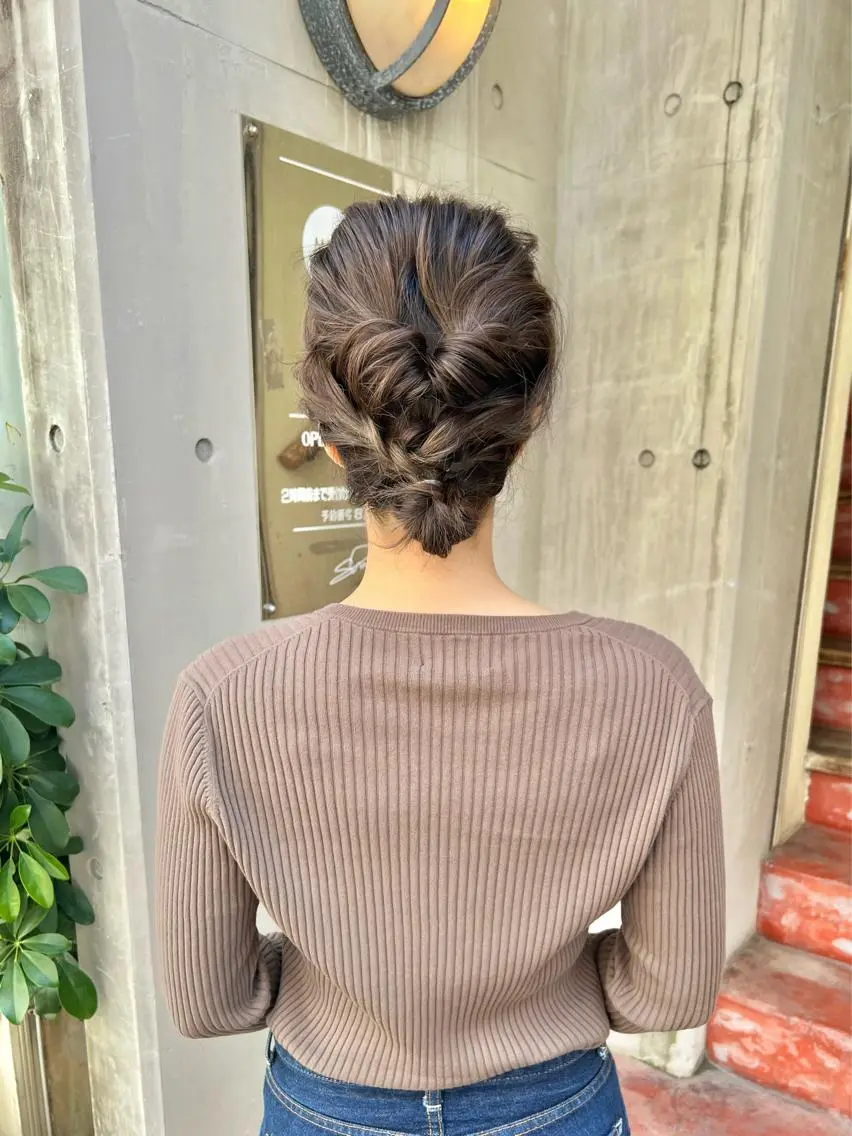 ショート カラー ヘアアレンジ ボブ 「sumi」 AMIのヘアスタイル