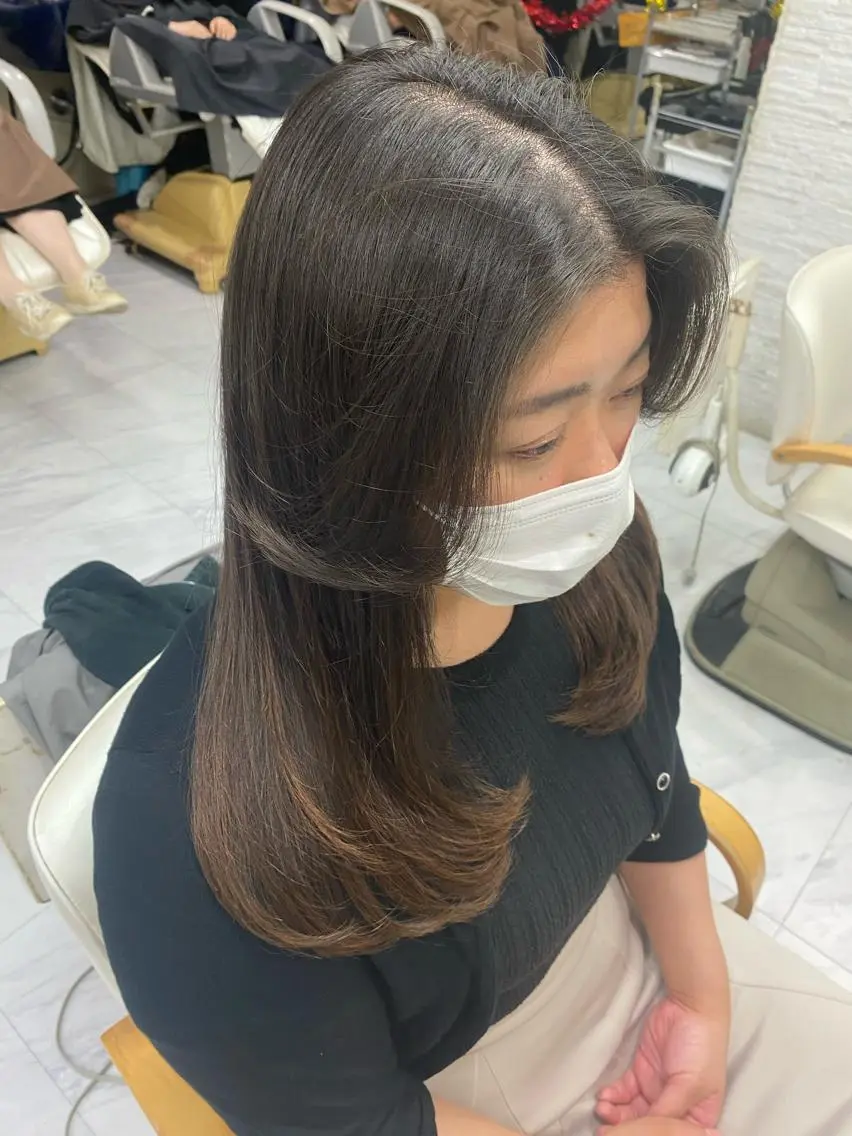 ロング レイヤーカット シャギー 目黒 碧人のヘアスタイル