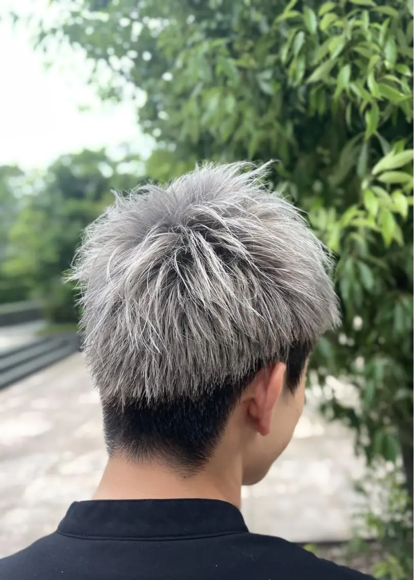 ショート メンズ メンズブリーチ 渡部 恭子のヘアスタイル