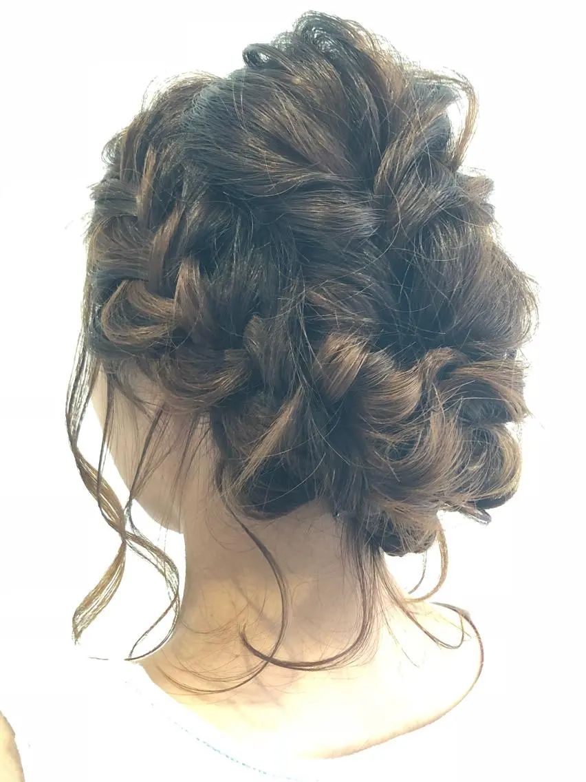 ミディアム ヘアアレンジ ヘアセット 似合わせカラー✨人気 荻窪🌈川端風子のヘアスタイル